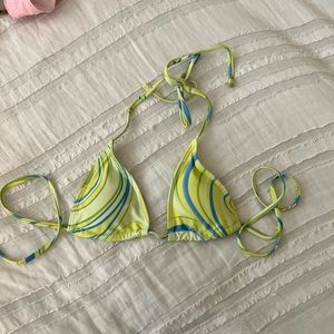 Bikini Top Green and Blue